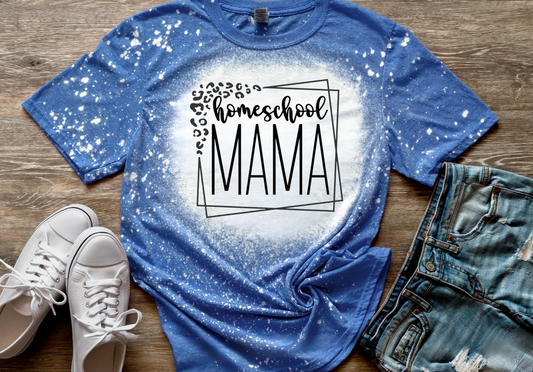 Homeschool Mama Bleached Tee