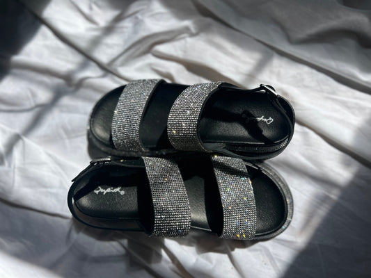 Shine On Rhinestone Platform Sandals