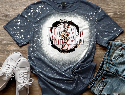 Baseball Mama Bleached Tee