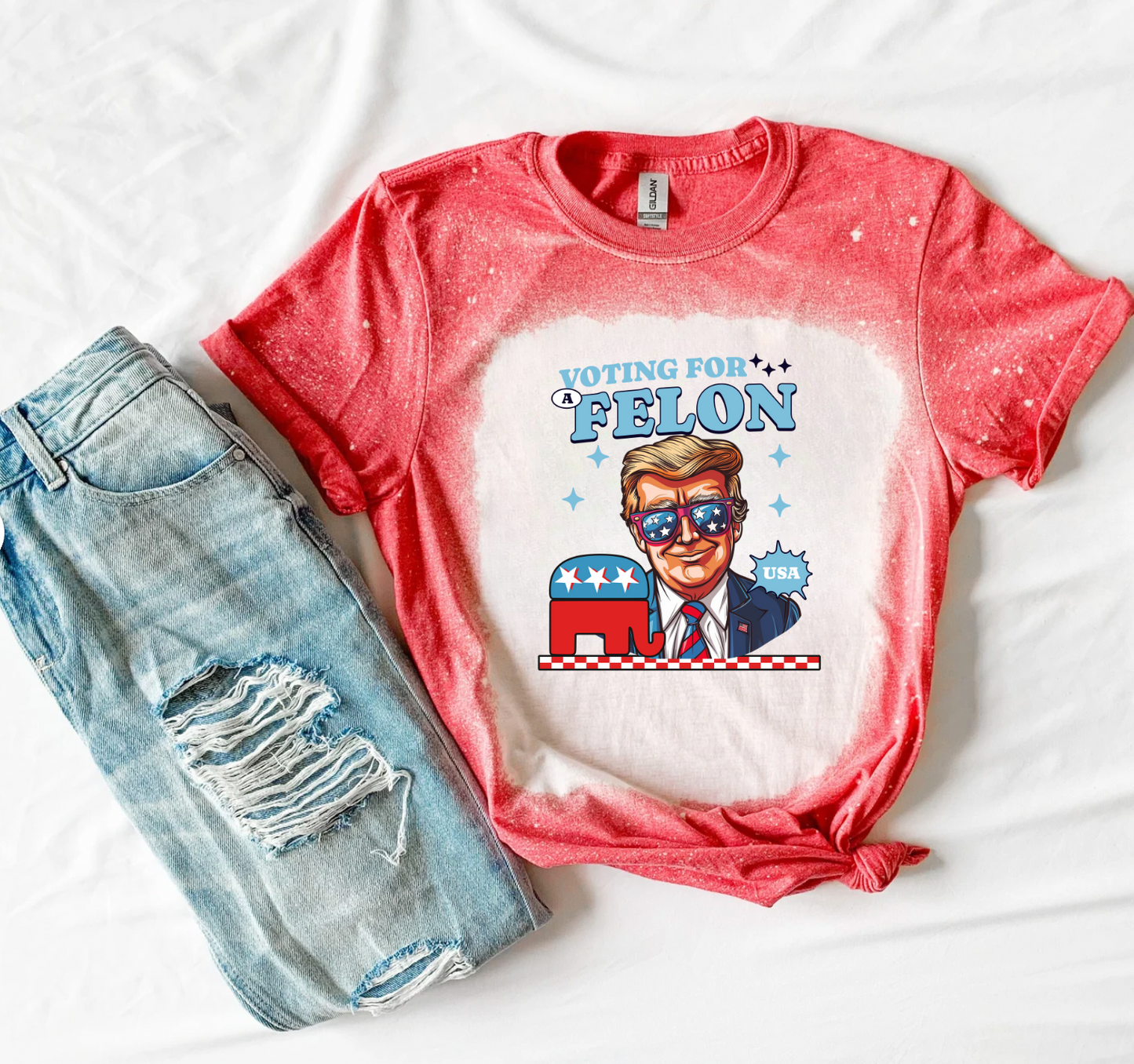 Trump Bleached Shirt