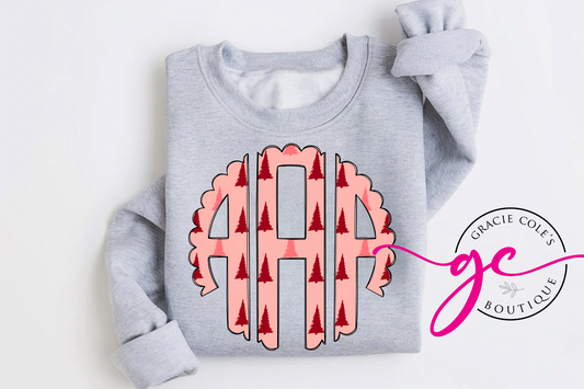 Christmas Monogram Sweatshirt