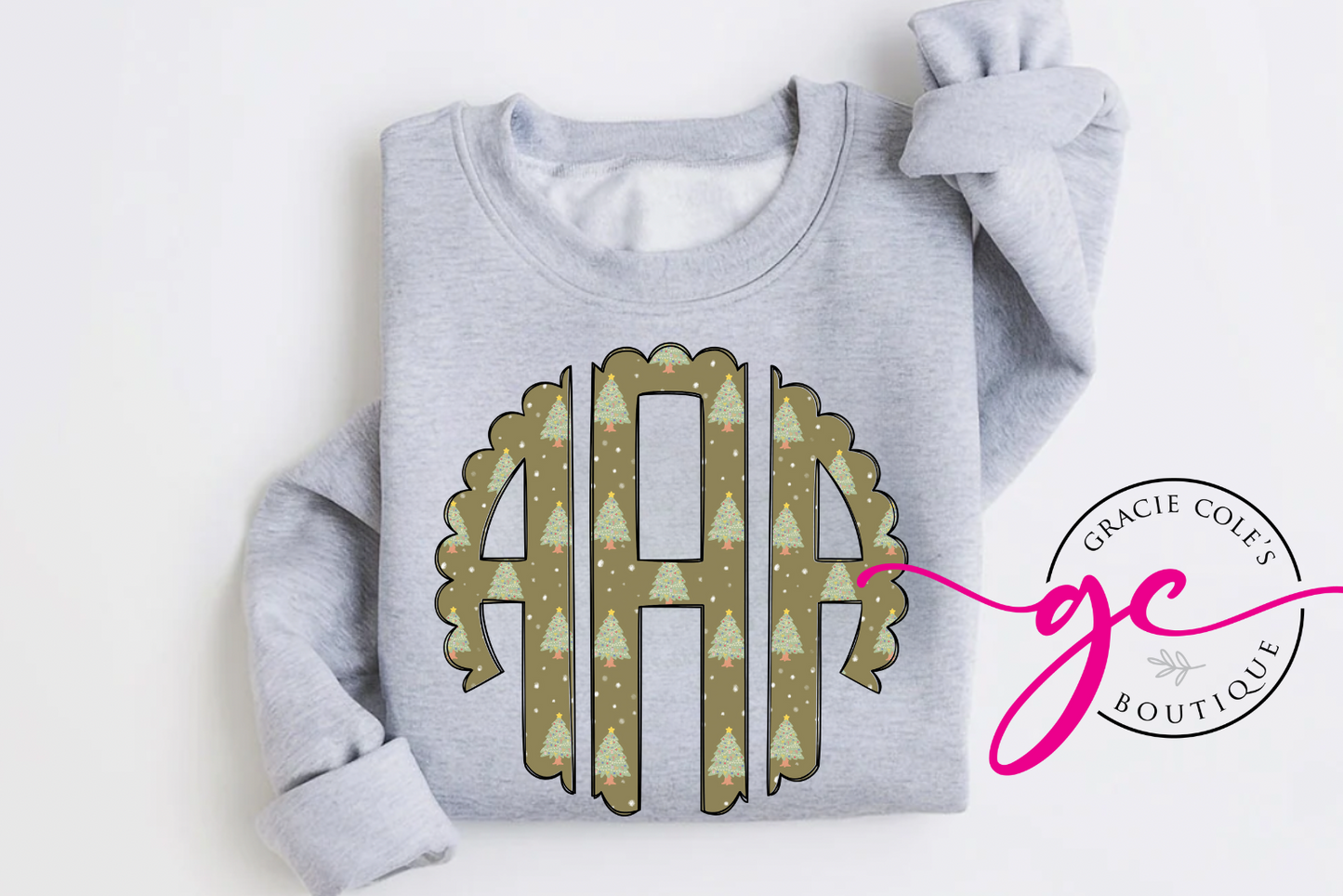 Christmas Monogram Sweatshirt