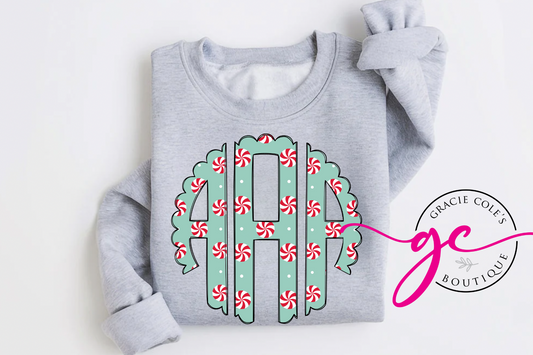 Christmas Monogram Sweatshirt