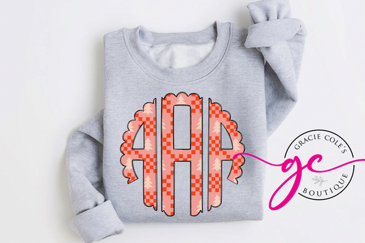 Christmas Monogram Sweatshirt