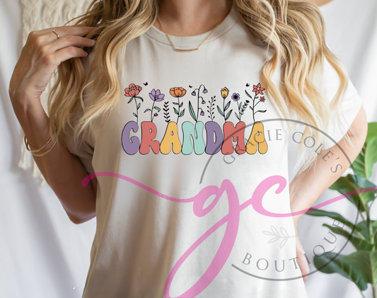 Grandma Floral Tee